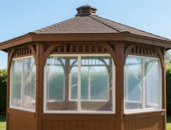 Мягкие окна для беседки