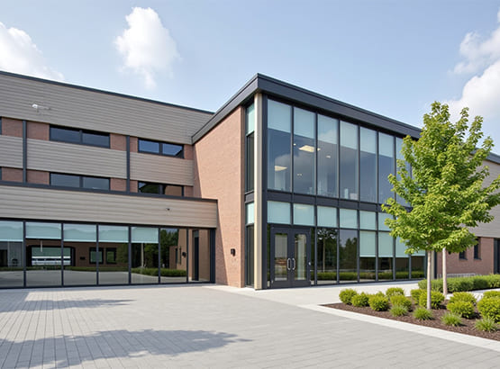 Окна для остекления школ