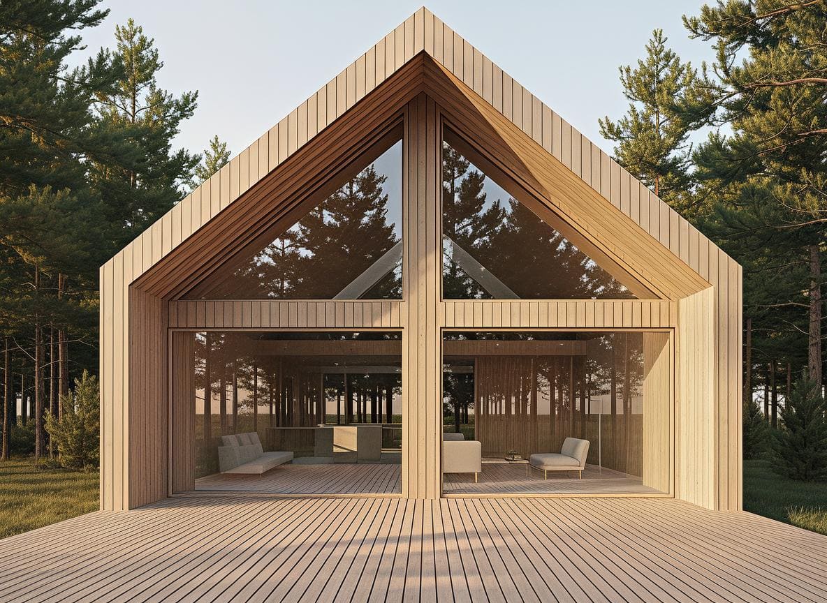 Глухое треугольное окно