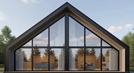 Трапециевидная форма окон