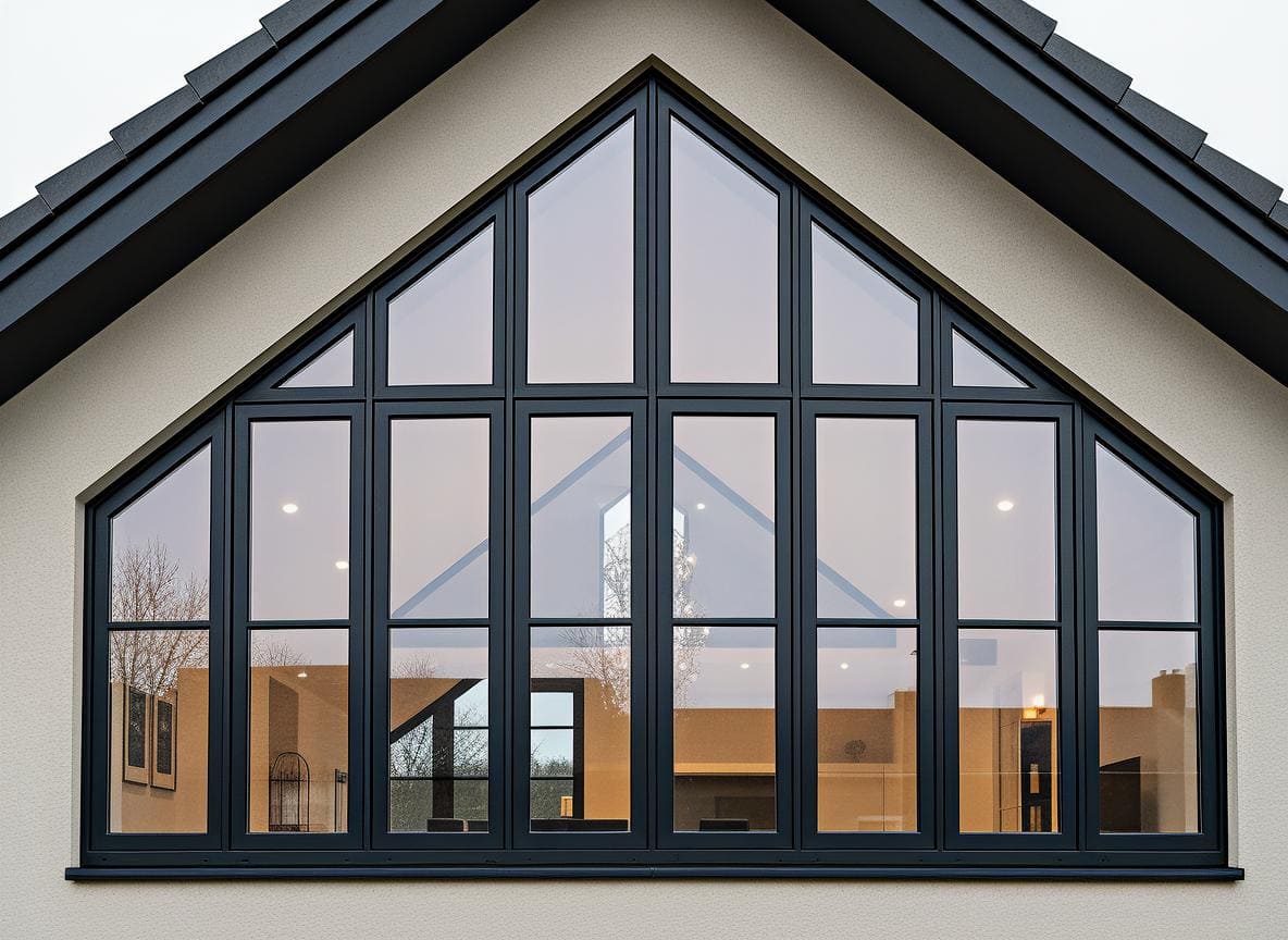 Окна в форме трапеции многостворчатые