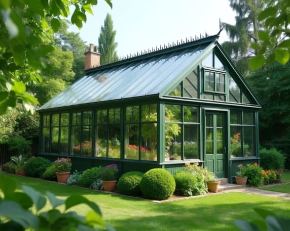 Теплица с распашными окнами