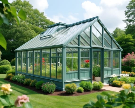 Полутеплое остекление теплиц