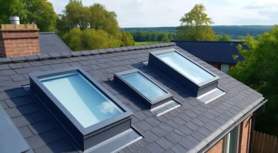 Светопрозрачная конструкция в отдельный проем на кровле